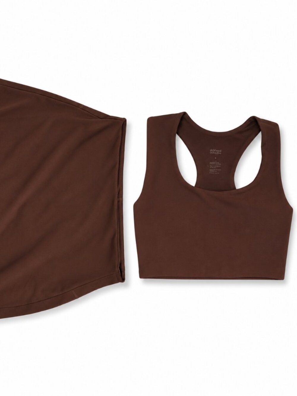 Nordstrom Girlfriend Collective Sport Skort Brown Size Small Built-In Shorts Ath
